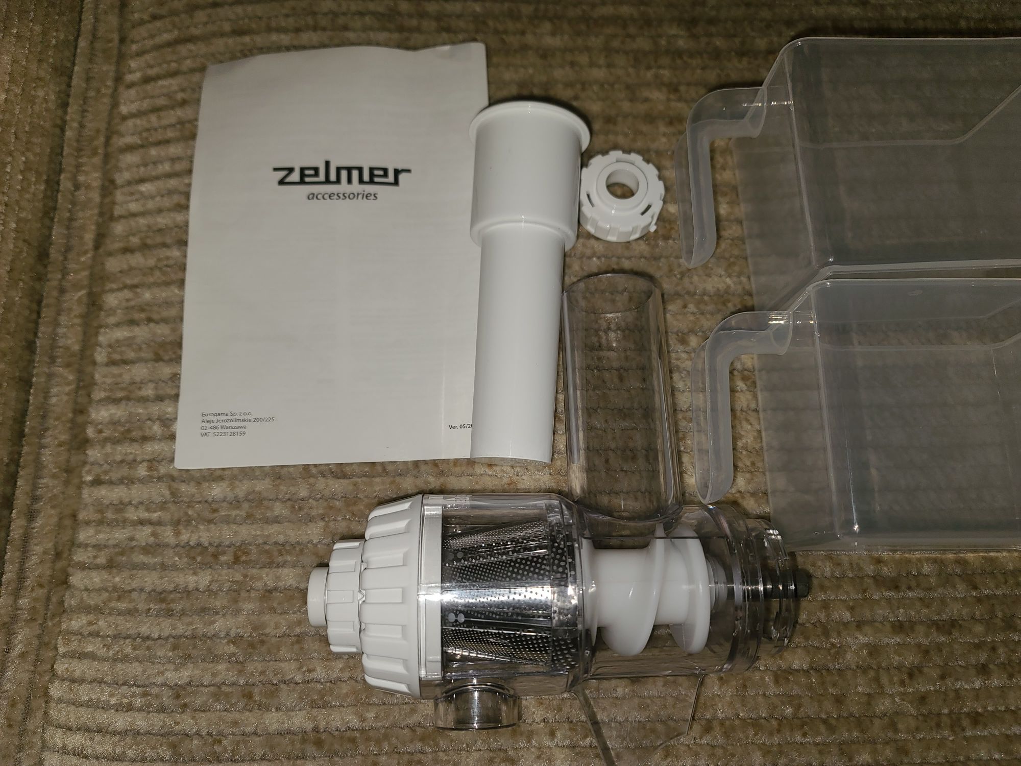 Насадка-соковыжималка Zelmer ZMMA101W Новая!!!