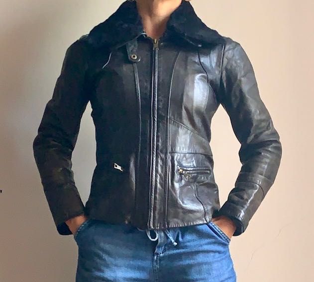 Casaco de Pele 100% Genuína / XS / Senhora