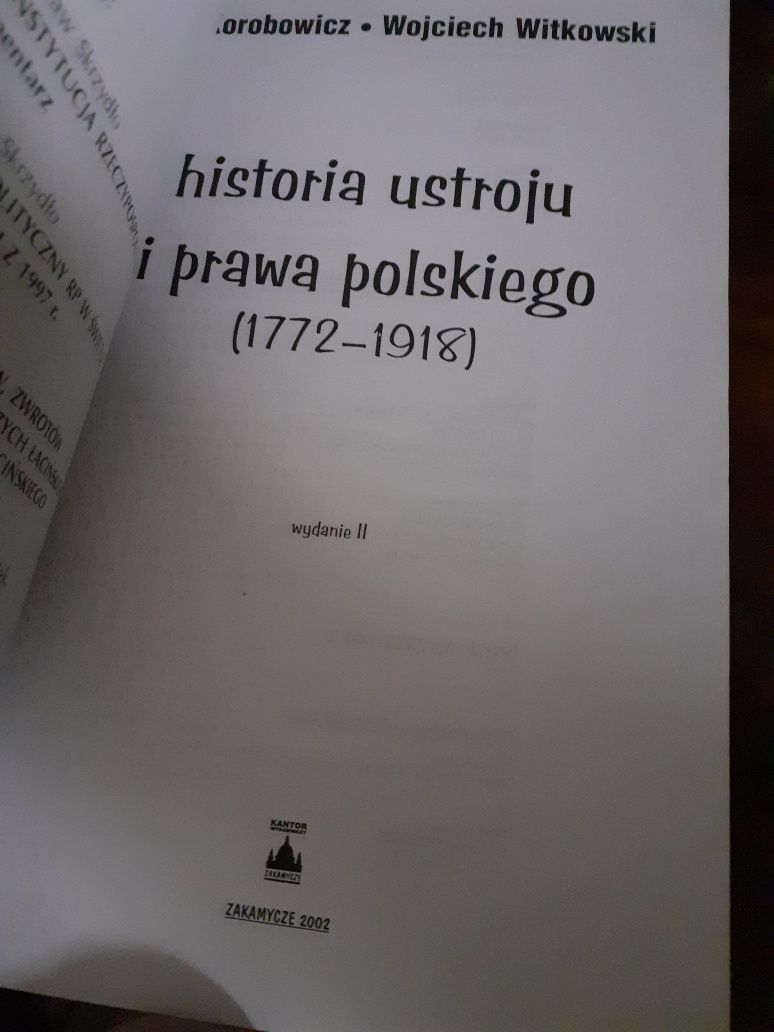 Historia ustroju i prawa polskiego Artur Korobowicz MNP