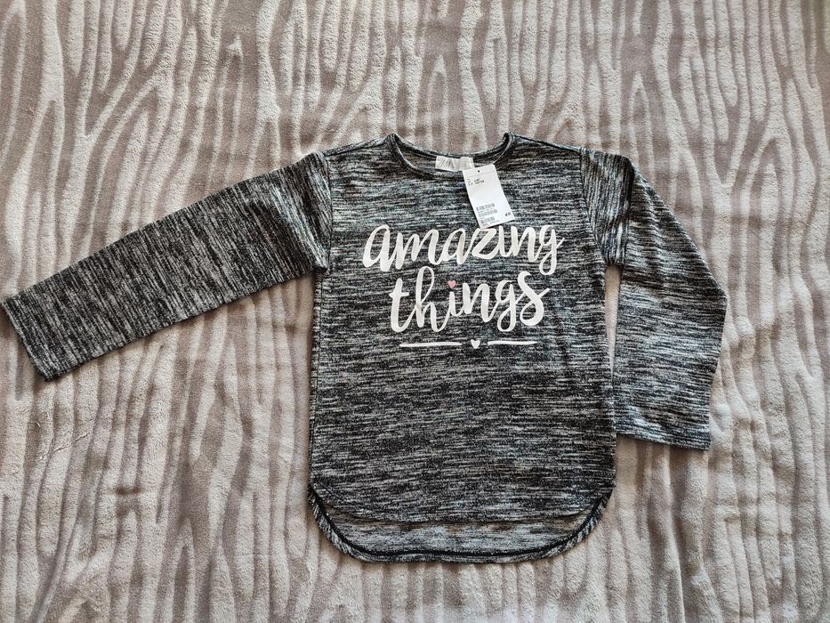 Трикотажний лонгслів H&M 122/128