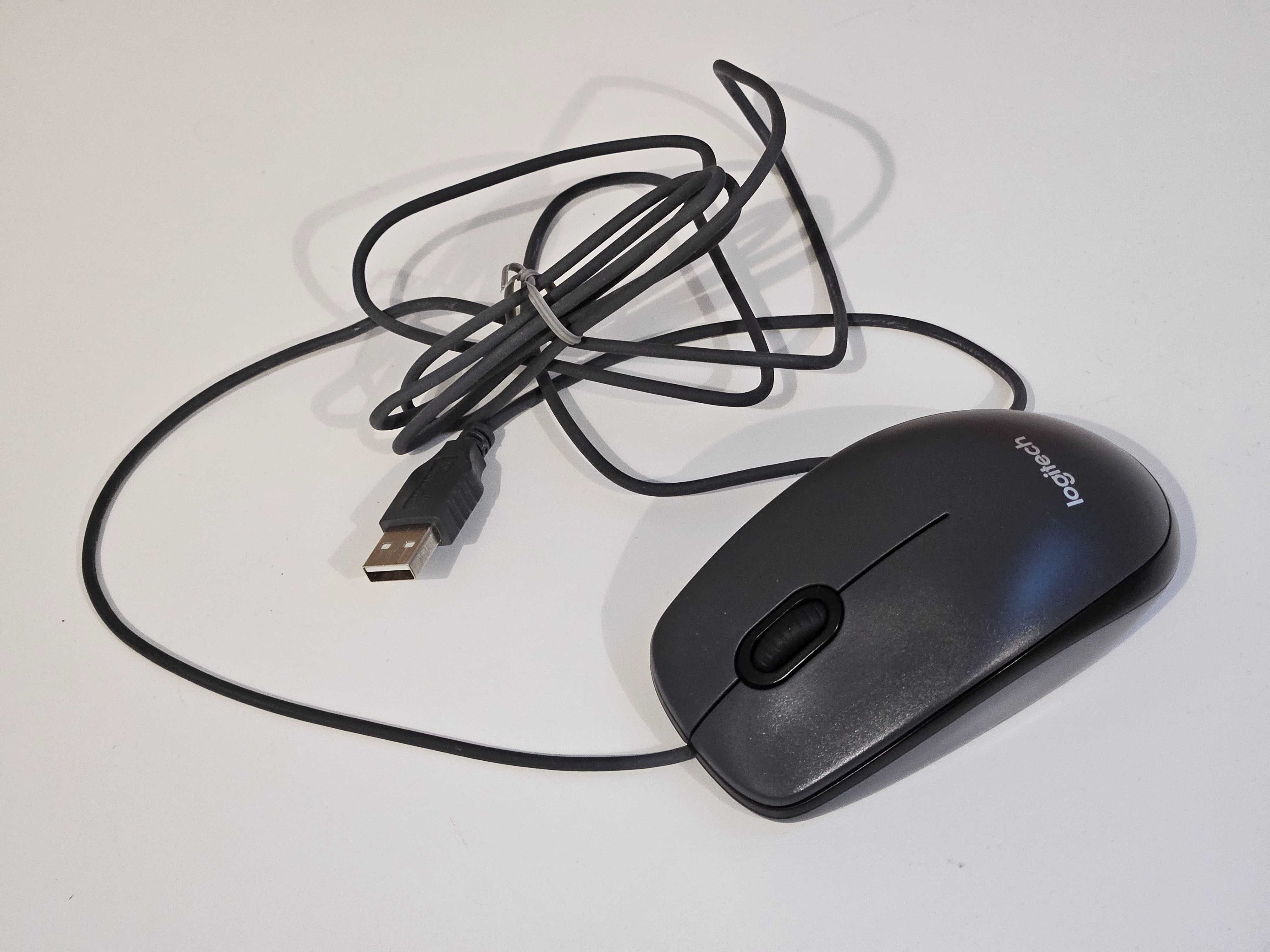 Mysz myszka logitech kabel usb