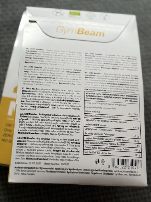 Keto makaron gymbeam