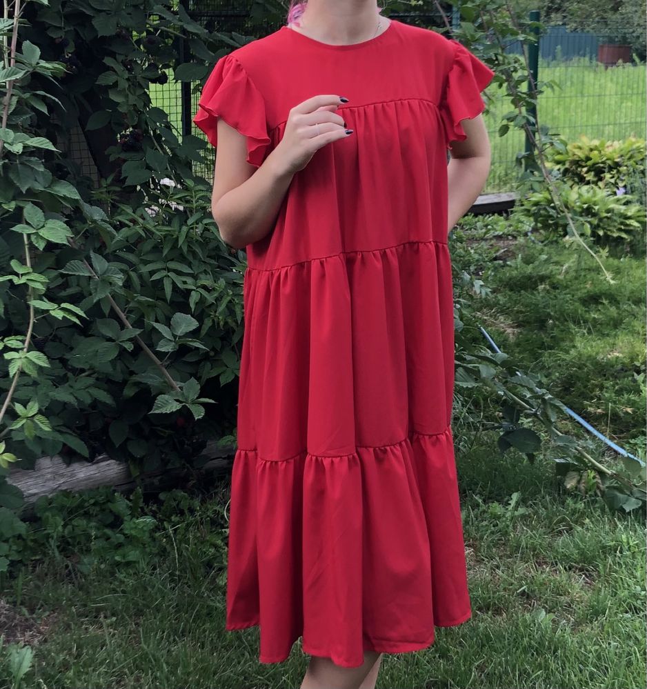 Актуальное Красное платье