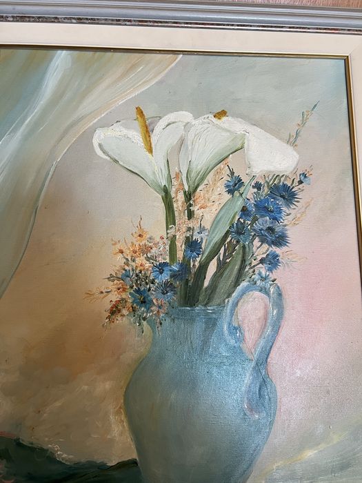 Quadro pintado a mao 52x63 cm