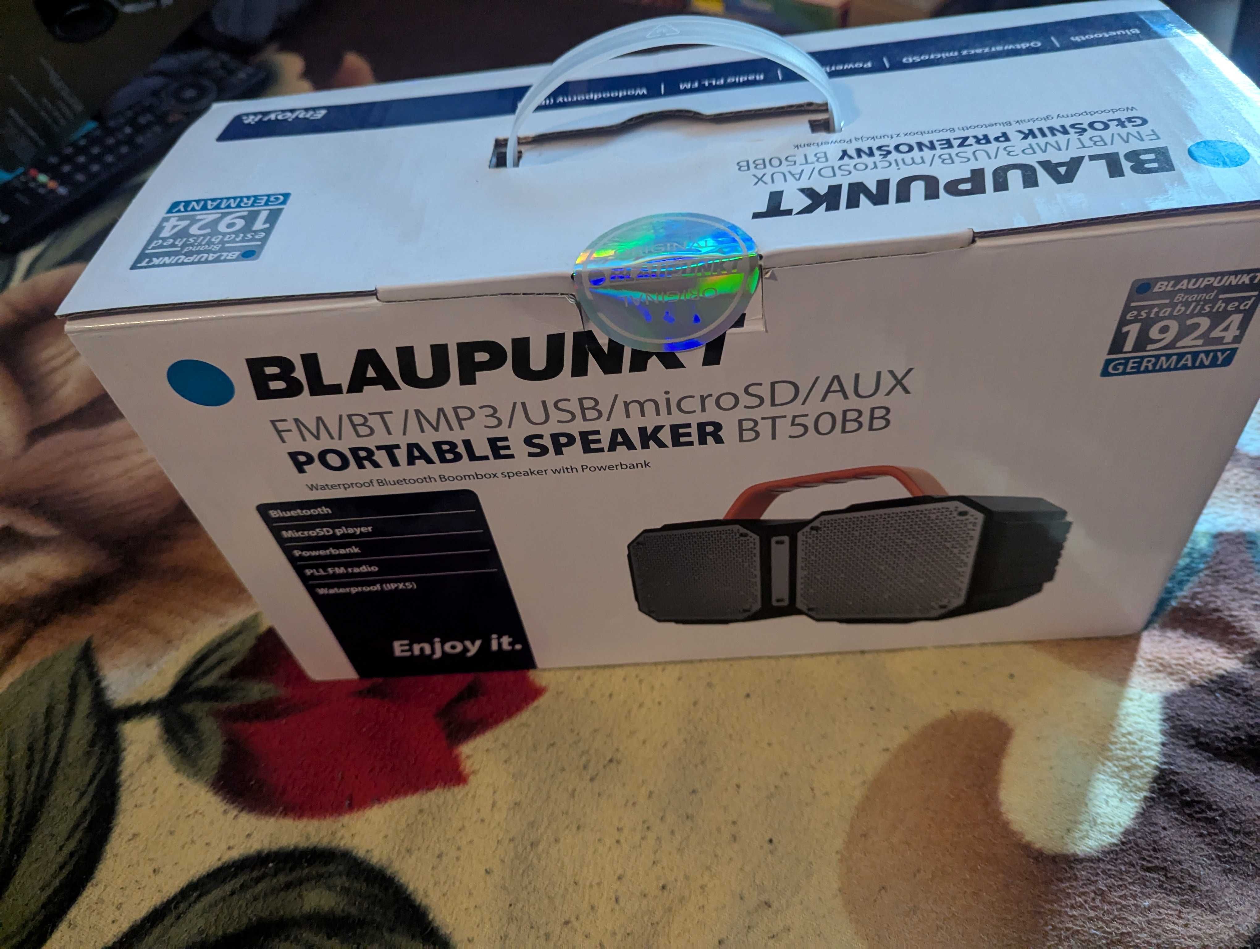 Głośnik bluetooth Blaupunkt bardzo głośno gra wysokie basy wysokie ton