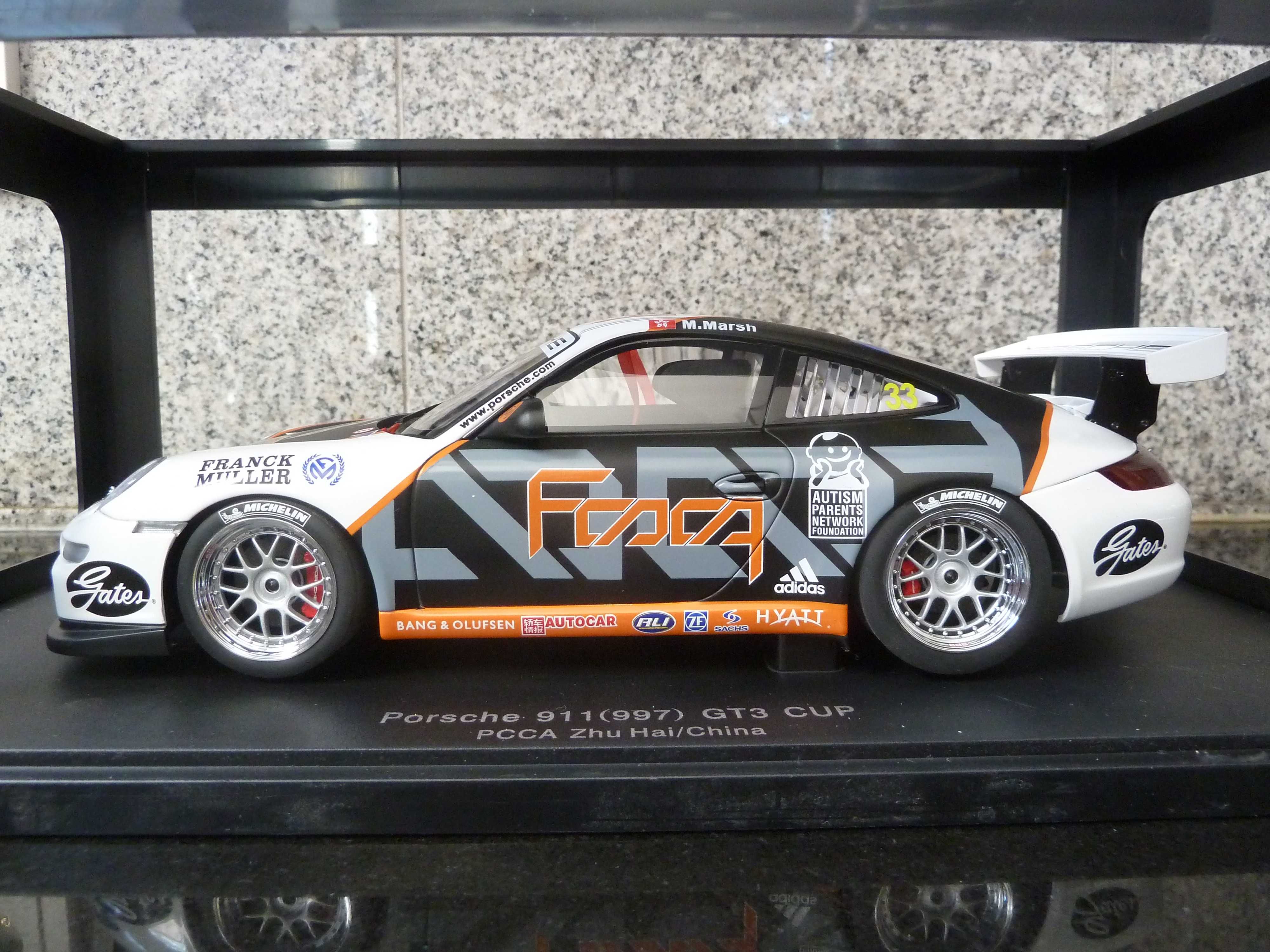 1:18 AutoArt, Porsche 911 GT3 Cup, Zhuhai/China, Minichamps