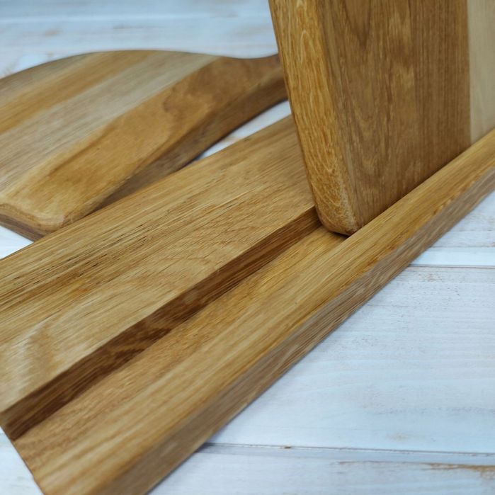 Zestaw Desek Do Krojenia Deski Dębowe w Stojaku