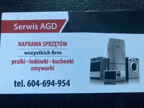 Naprawa Serwis AGD pralek lodówek zmywarek kuchenek  Tarnów
