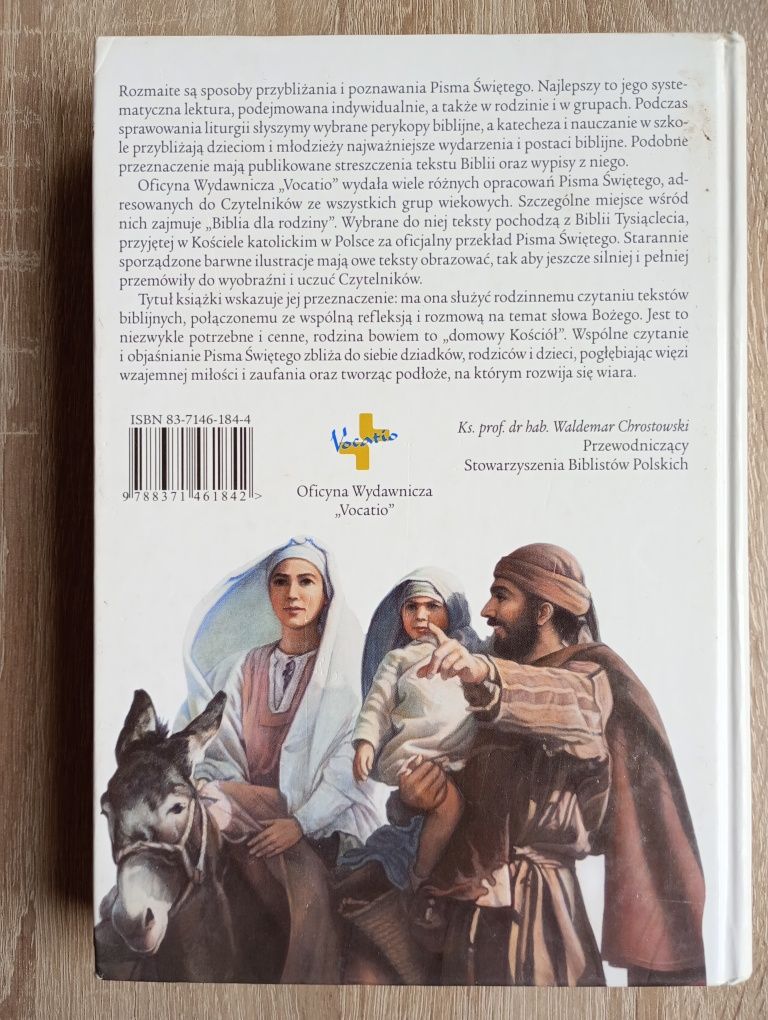 Książka Biblia dla rodzin wydanie I z 2004 roku