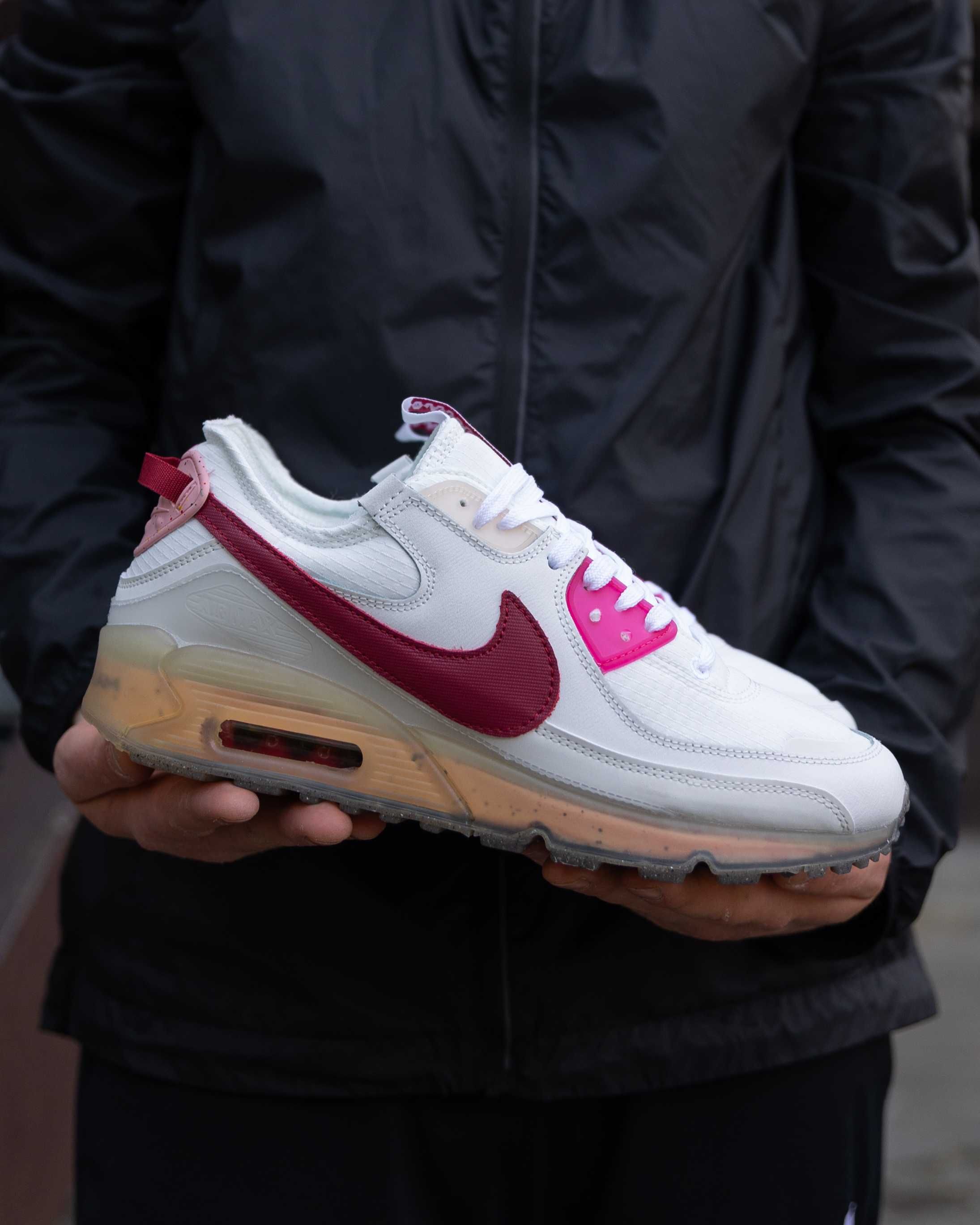 Кроссовки мужские Nike Air Max 90 Terrascape White Red Найк Айр Макс