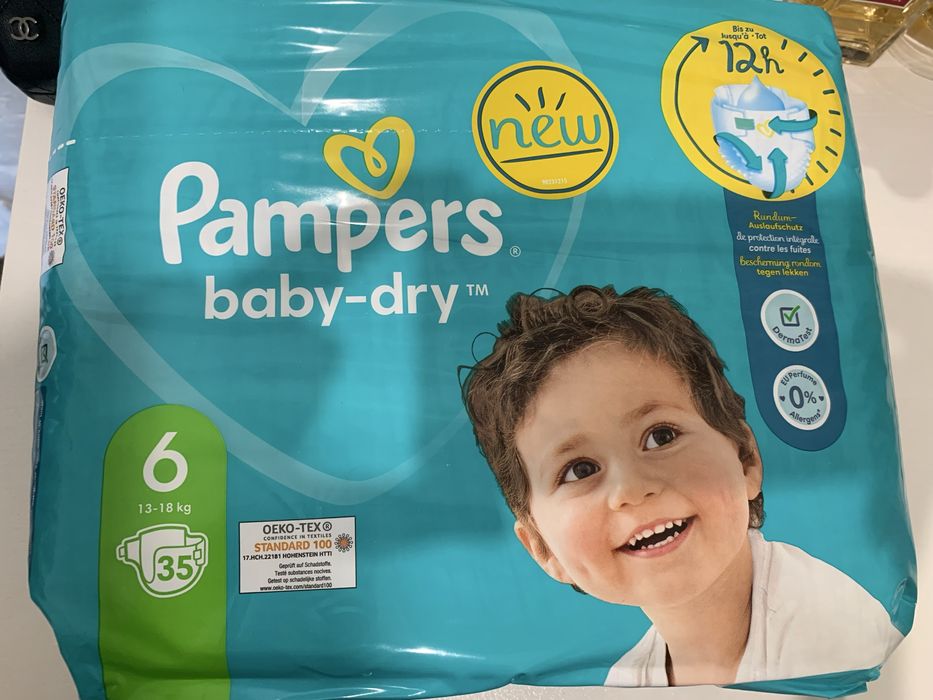 pampers 6, 13-18 кг, 35 шт/памперсы 6