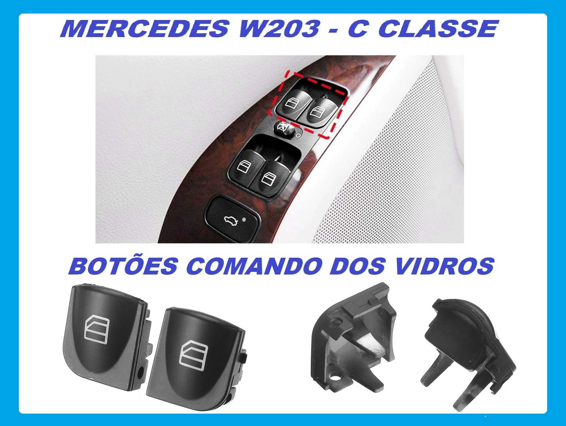 Botões de Reparação do Módulo de Vidros - Mercedes W203 / Classe C