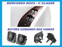 Botões de Reparação do Módulo de Vidros - Mercedes W203 / Classe C