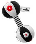 Akuku zabawka sensoryczna pluszowa grzechotka Hantel A0482