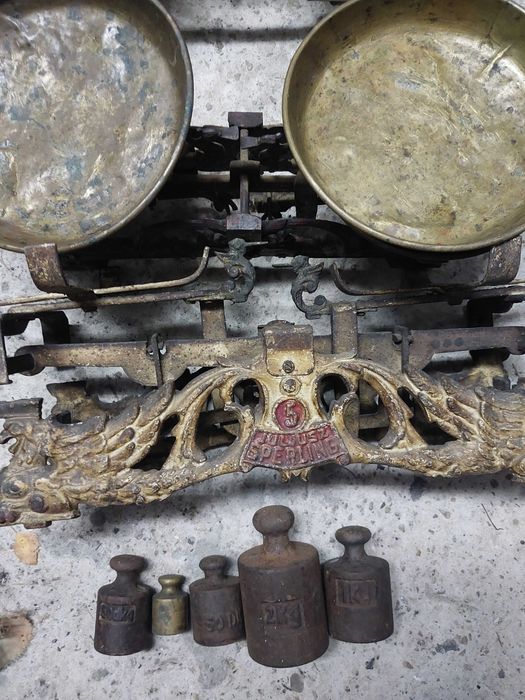 Stara zabytkowa waga x 3 w.Hess Lublin Juliusz Sperling okazja