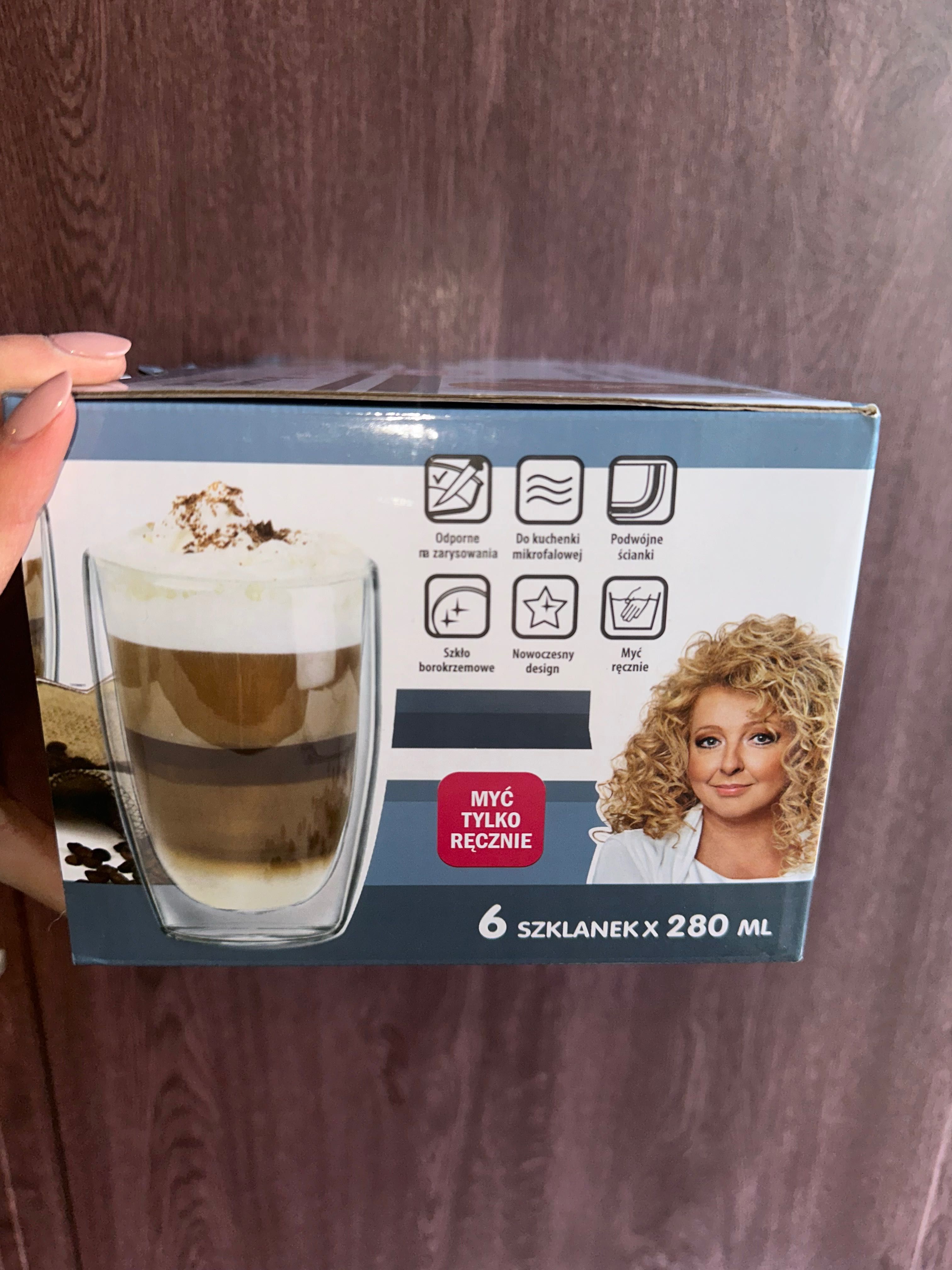 Szklanki Magda Gessler MH Home 6 szt nowe 280 ml z podwójnym szkłem