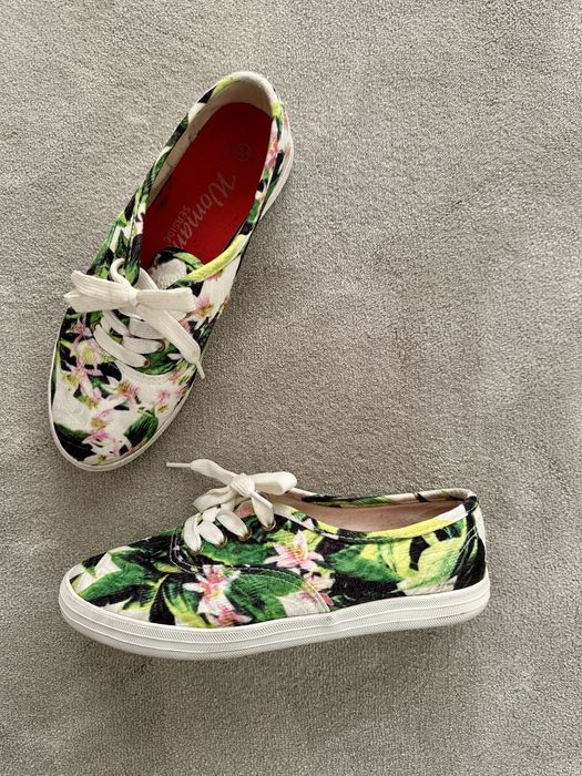 Sapatilhas florais Seaside, tamanho 37 (como NOVAS)