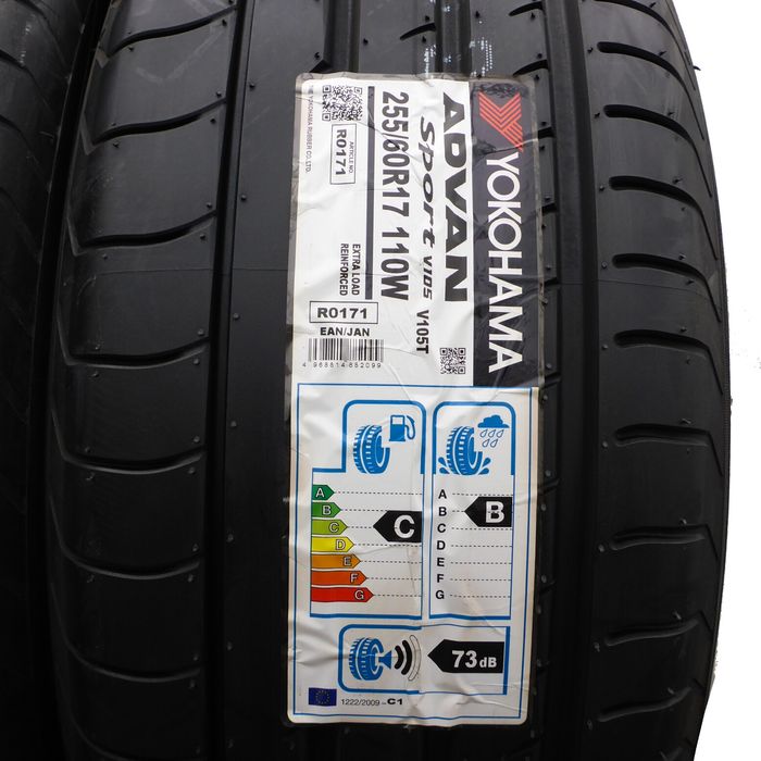 Opony 255/60/17 Yokohama 255/60R17 110W XL V105 Letnie 2018 Nieużywane
