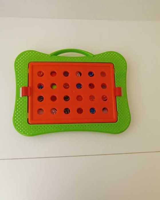 Дитяча кольорова мозаїка з крупними деталями, 10 трафаретів, вік 2+