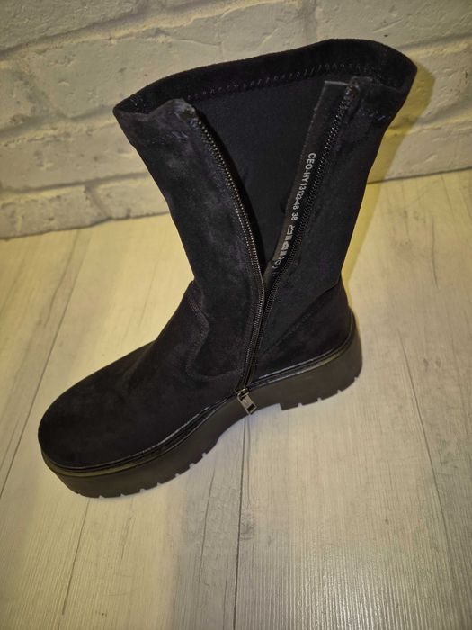 Buty damskie, czarne, 38 rozmiar, nowe