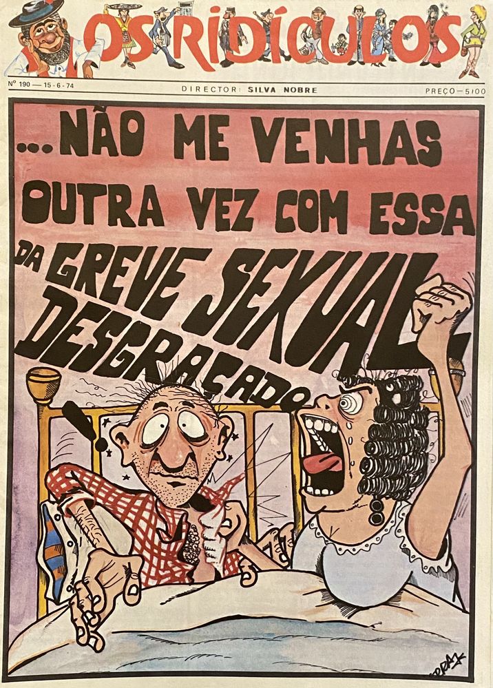 1974 OS RIDICULOS SEMANÁRIO HUMORÍSTICO PORTUGUÊS