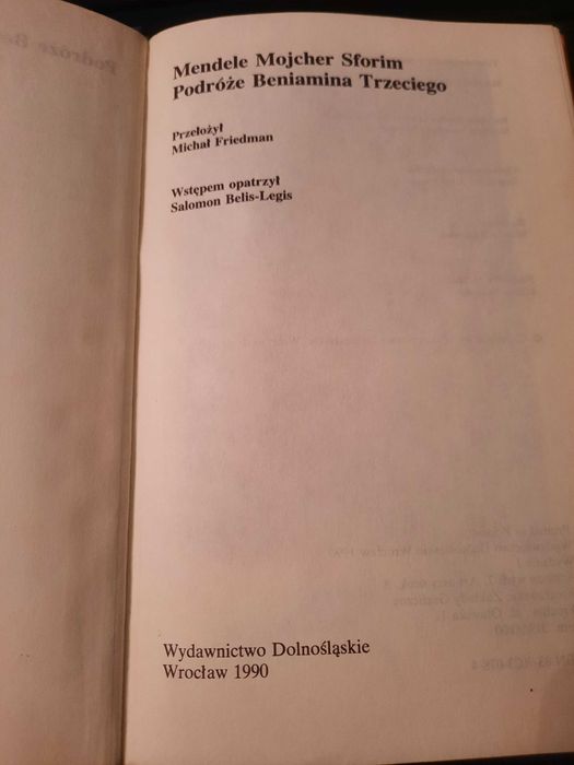 Podróże Beniamina Trzeciego - Mendele Mojcher Sforim