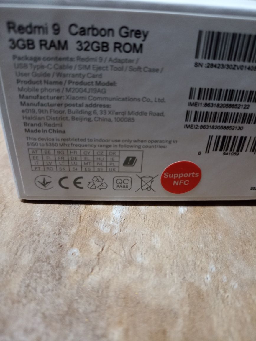 Telefon Xiaomi redmi 9 carbon grey