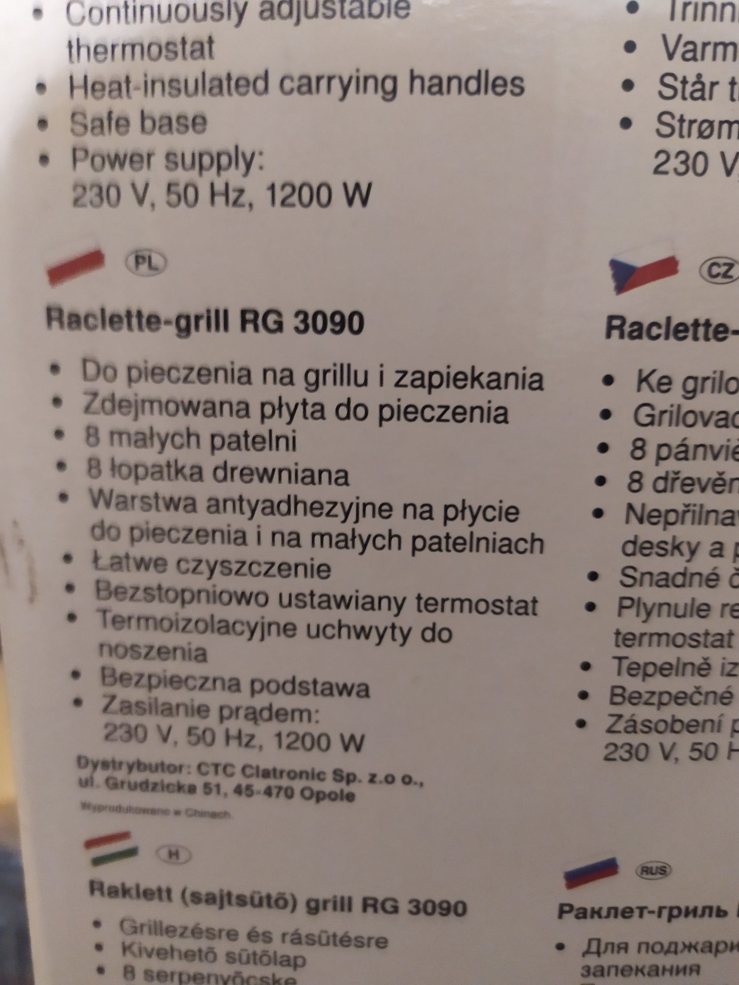 Grill elektryczny Clatronic