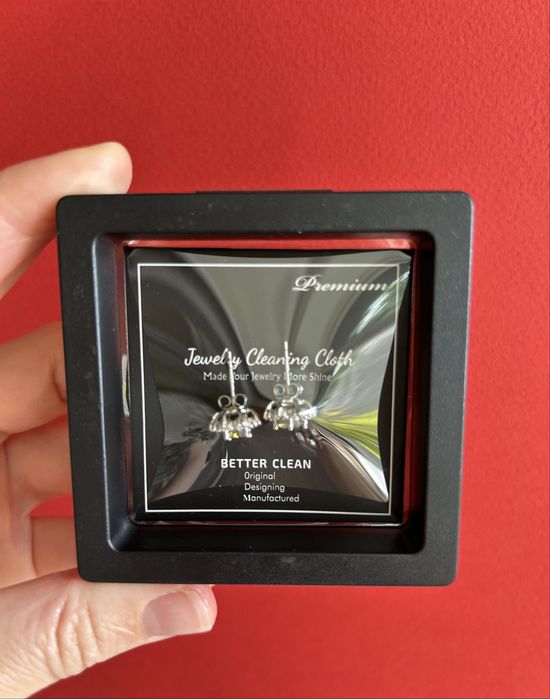 Космічний колір муасанітів Сережки квіточки 0,5 карат