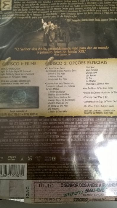 Senhor dos Anéis - A Irmandade do Anel 2 CDS Edição especial