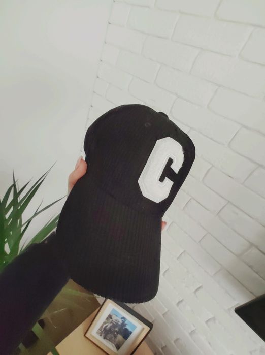 Czapka sztruksowa damska