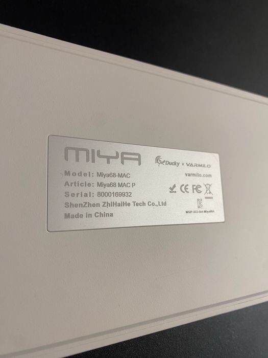 Механічна геймерська клавіатура Ducky Varmilo Miya Pro