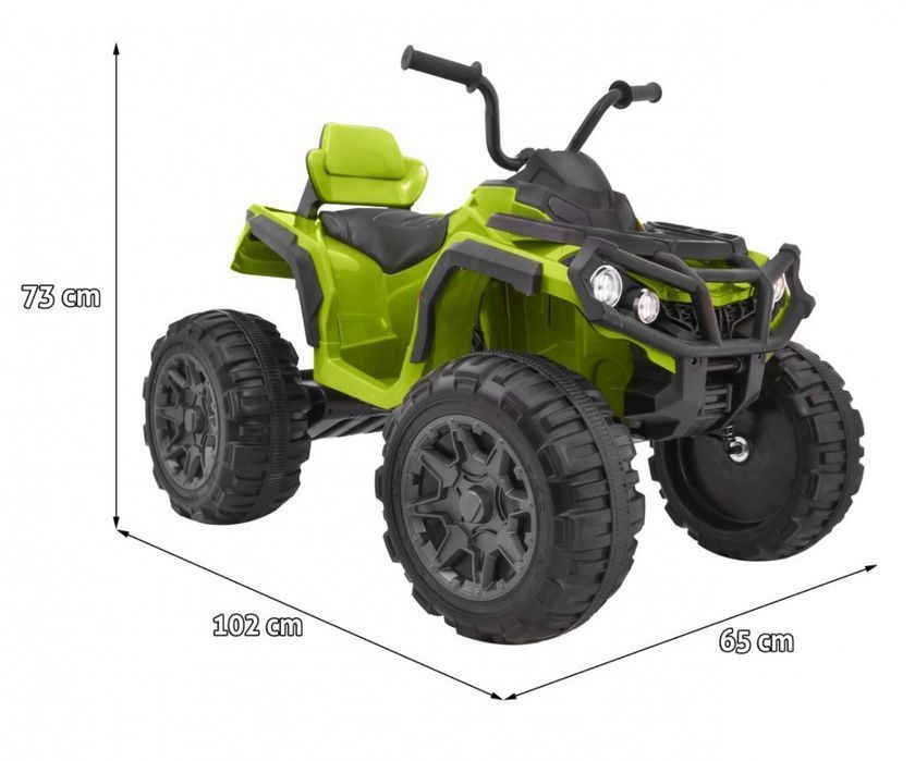 Quad Atv 2.4Ghz Na Akumulator Dla Dzieci Zielony Pilot Eva Radio Start