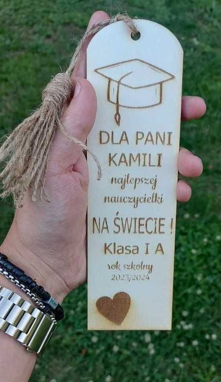 Zakładka do książki podziękowanie dow. GRAWER Pamiątka dla nauczyciela