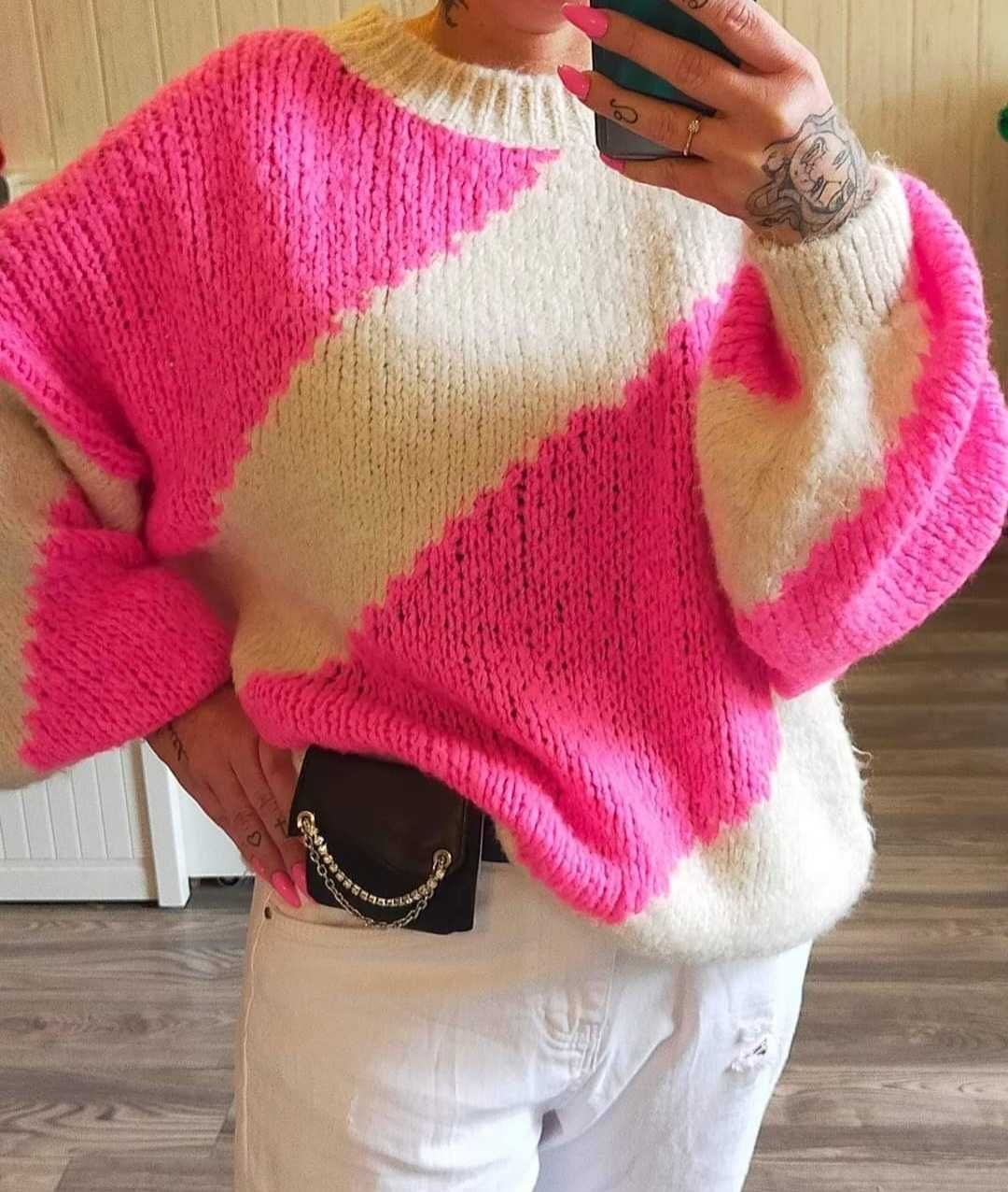 Włoski sweter Nowość 2023