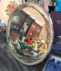 Espelho em prata com 22 cm de diametro