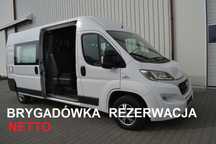 Fiat Ducato brygadówka 6-osobowa  MAXI L3  TYLKO 85 TYŚ KM holenderka 6-osobowy długi wysoki KLIMA