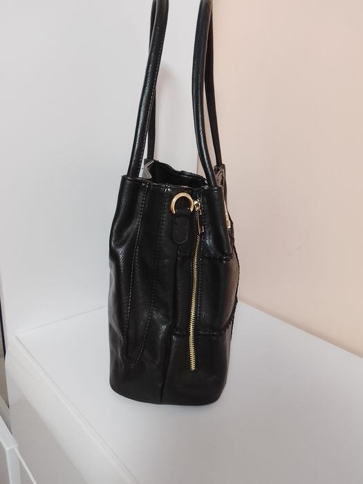 Сумка YSL шкіряна жіноча чорна