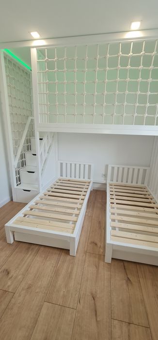 Antresola łóżko drewniane piętrowe +2 łóżka