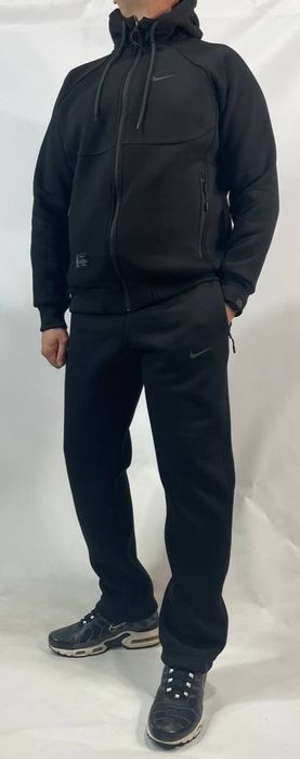 Мужской спортивный костюм Nike зимний теплый на флисе