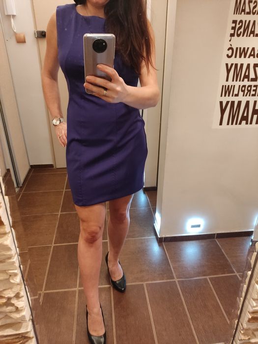 Sukienka w pięknym kolorze, rozm. M/L