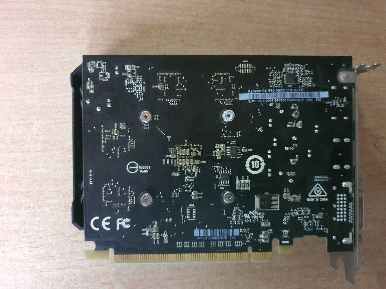 Видеокарта MSI Aero RX550 2 Гб GDDR5 128 bit.