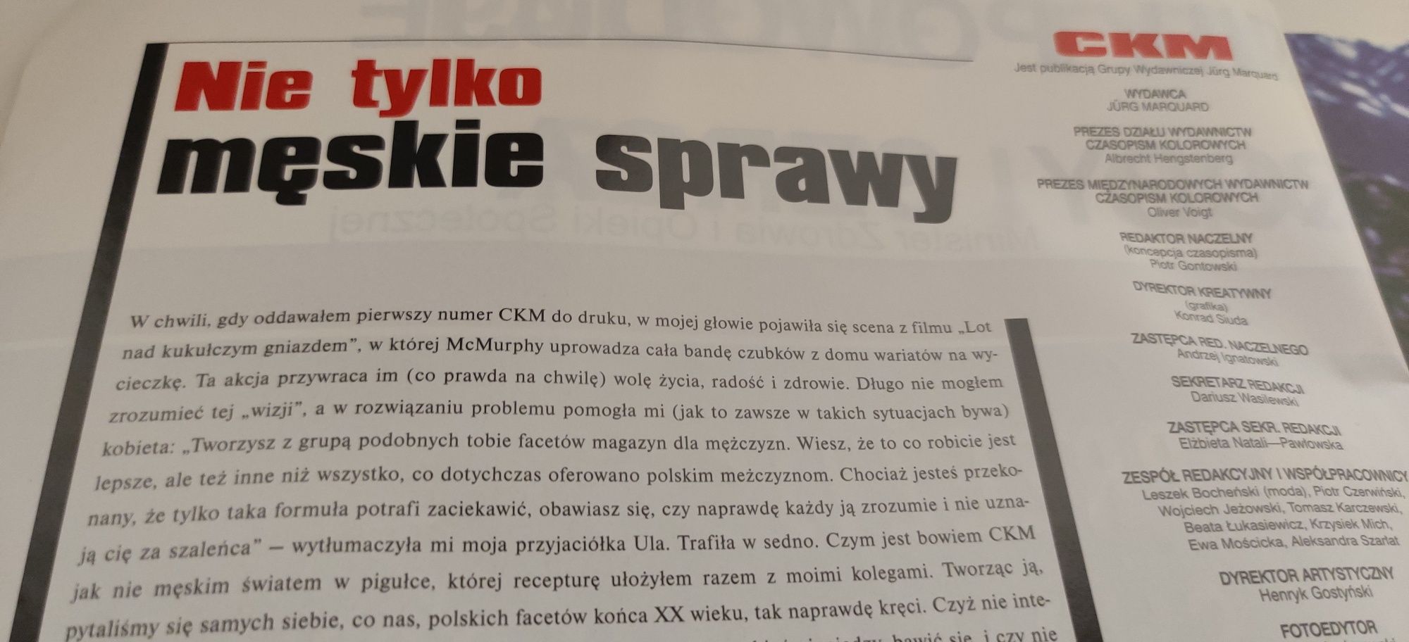 Magazyn CKM pierwszy numer 1-2 1998. Unikat