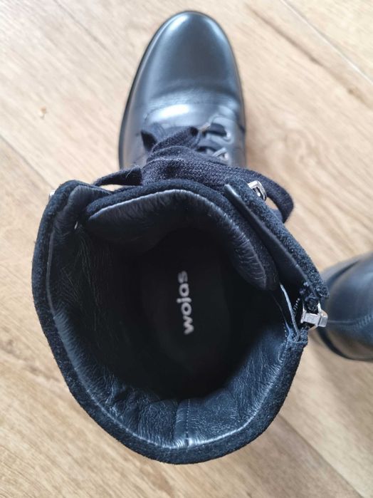 Glany botki_ trzewiki bikery WOJAS rozm.37 skóra