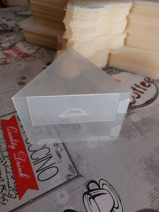 180 Embalagens PET Triangular transparente NOVAS (fatia de bolo)