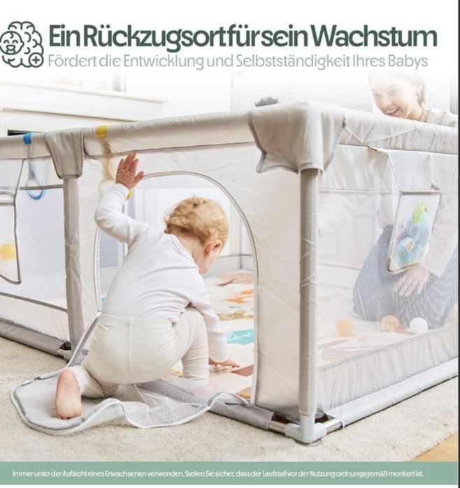 Манеж дитячий НОВИЙ AKERAQ колір Графіт