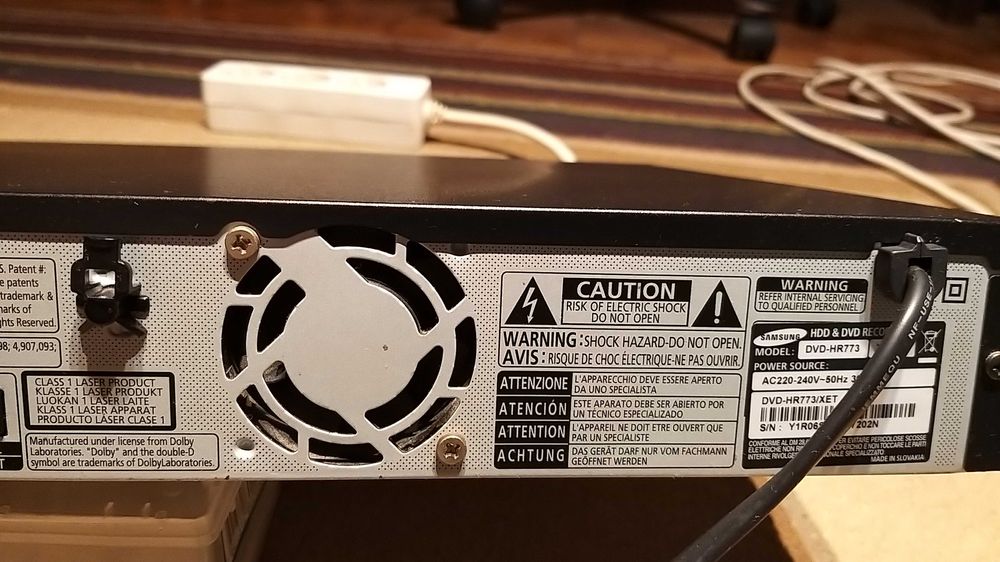 Leitor Samsung DVD-HR773 com Disco Rígido 160GB