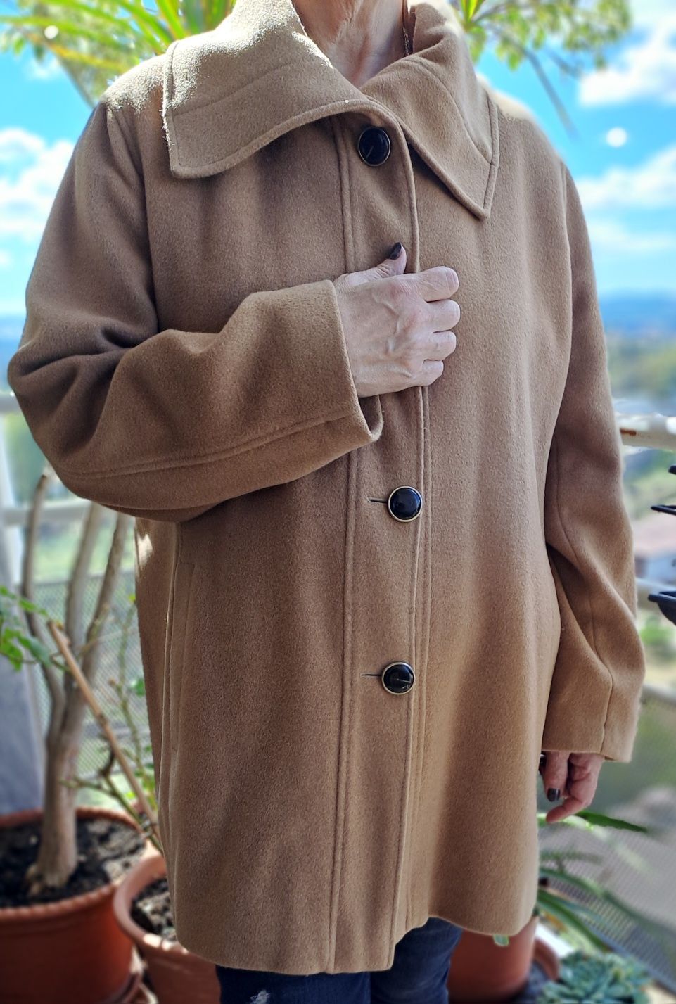 Casaco Elena Miro de cashmere e lã