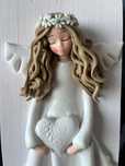 Anioł, figurka zimna porcelana wykonane ręcznie z dedykacją. w cenie
