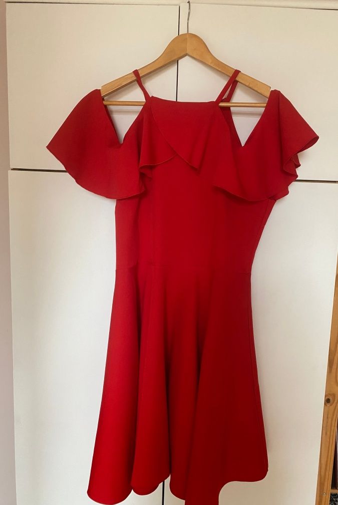 Czerwona sukienka hiszpanka Sugarfree M/38